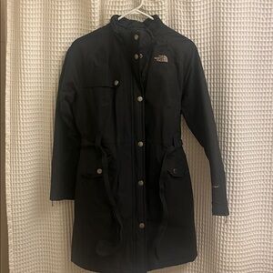The North Face Hyvent Black Belted Insulated Women's Trench Coat  Sz S/P